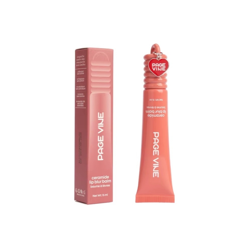 لیپ گلاس پیج واین مدل ceramide lip blur balm حجم 15 میل کد 01