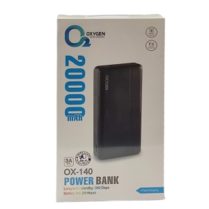 پاوربانک اکسیژن مدل OX-140 ظرفیت 20000 میلی آمپر ساعت