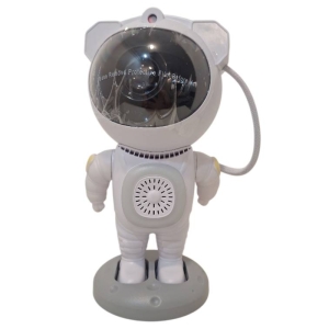 چراغ خواب فضانورد طرح کهکشان اسپیکر دار RGB مدل Luminous Robot
