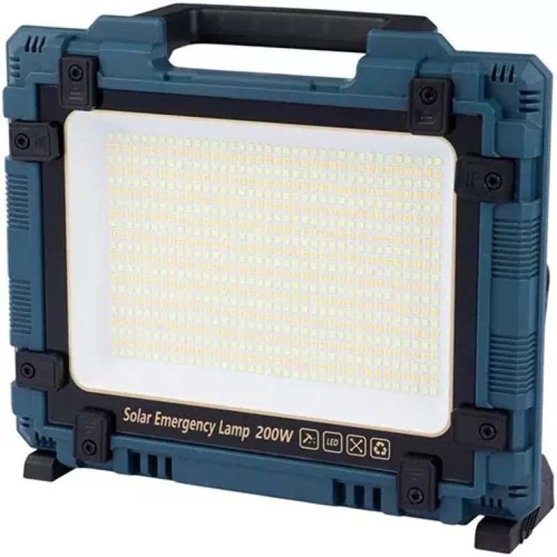 چراغ پروژکتور شارژی خورشیدی 200 وات مدل W8109.1