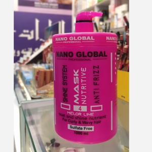 ماسک مو نانوگلوبال مدل Anti Frizz مناسب موهای فر و مجعد حجم 1000ml
