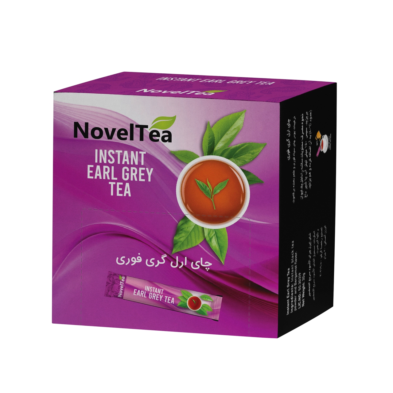 چای ارل گری فوری ناولتی جعبه 30 ساشه ای