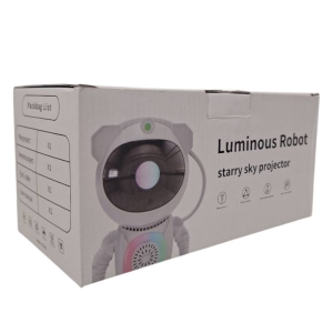 چراغ خواب فضانورد طرح کهکشان اسپیکر دار RGB مدل Luminous Robot