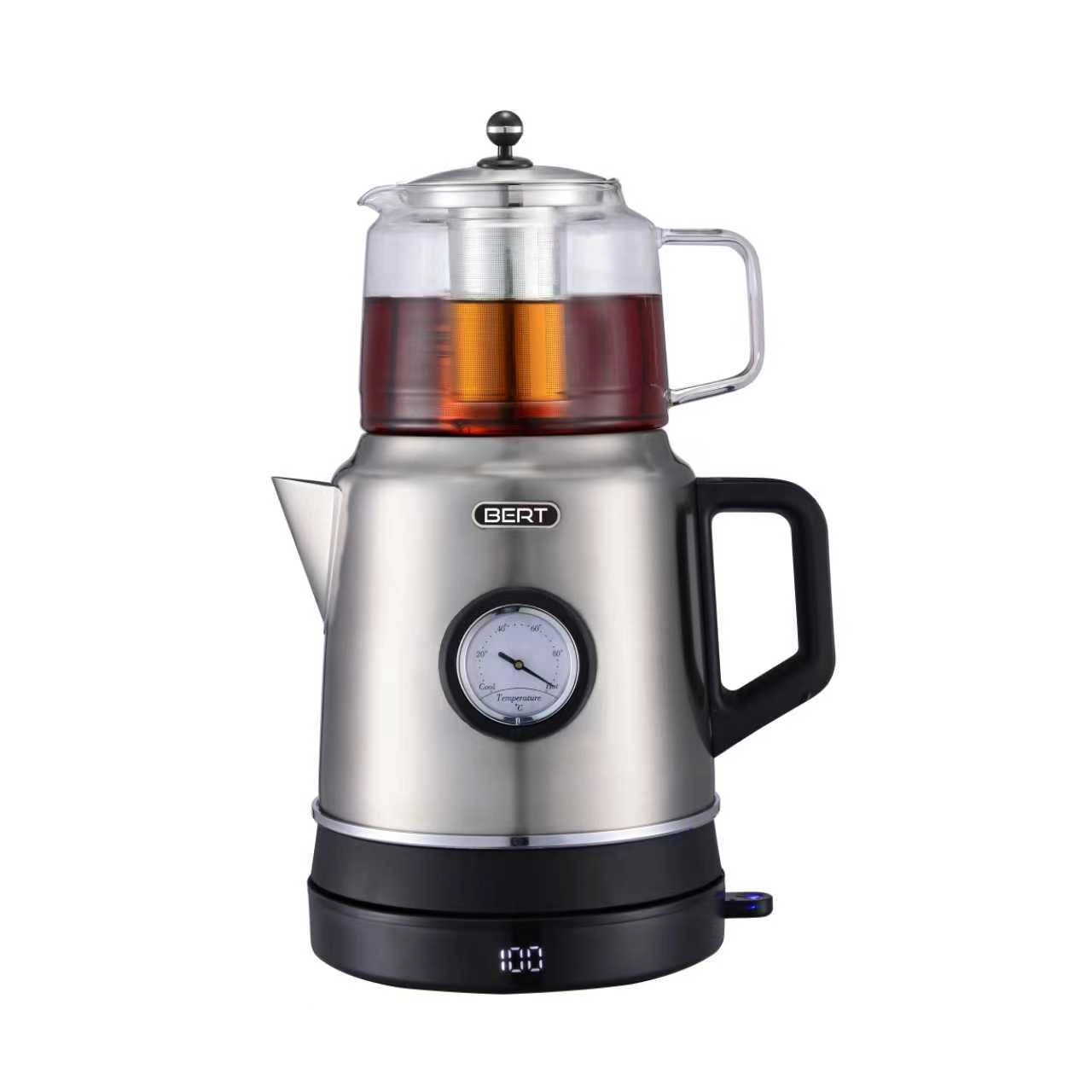چای ساز BERT مدل BT-E513 با قوری تمام پیرکس