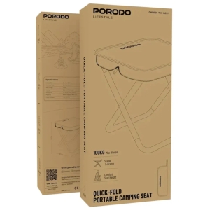 صندلی کمپینگ تاشو پرودو مدل Porodo Quick-Fold PDLFSTZDY