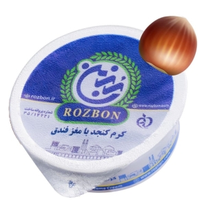 کرم کنجد رزبن فندقی تک نفره حجم 50 گرمی 