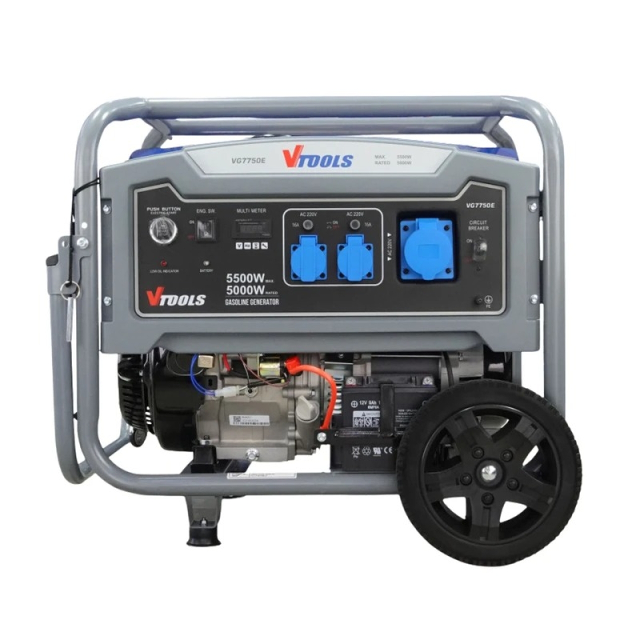 موتور برق بنزینی ريموت دار 5500 وات وي تولز مدل VG7750E