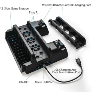 پایه نگهدارنده و شارژر PS4 چند منظوره دابی مدل TP4-882