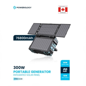 پاور استیشن سولار پاورولوژی مدل Powerology PPBCHA38 ظرفیت 76800 میلی‌آمپر