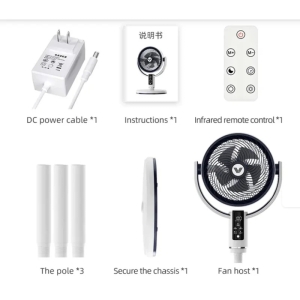 پنکه شارژی مدل portable fan f3