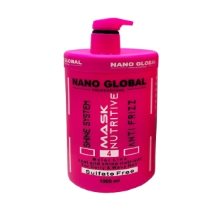 ماسک مو نانوگلوبال مدل Anti Frizz مناسب موهای فر و مجعد حجم 1000ml