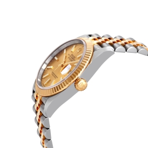 ساعت مردانه رولکس 41mm DateJust کوارتز دو رنگ صفحه طلایی