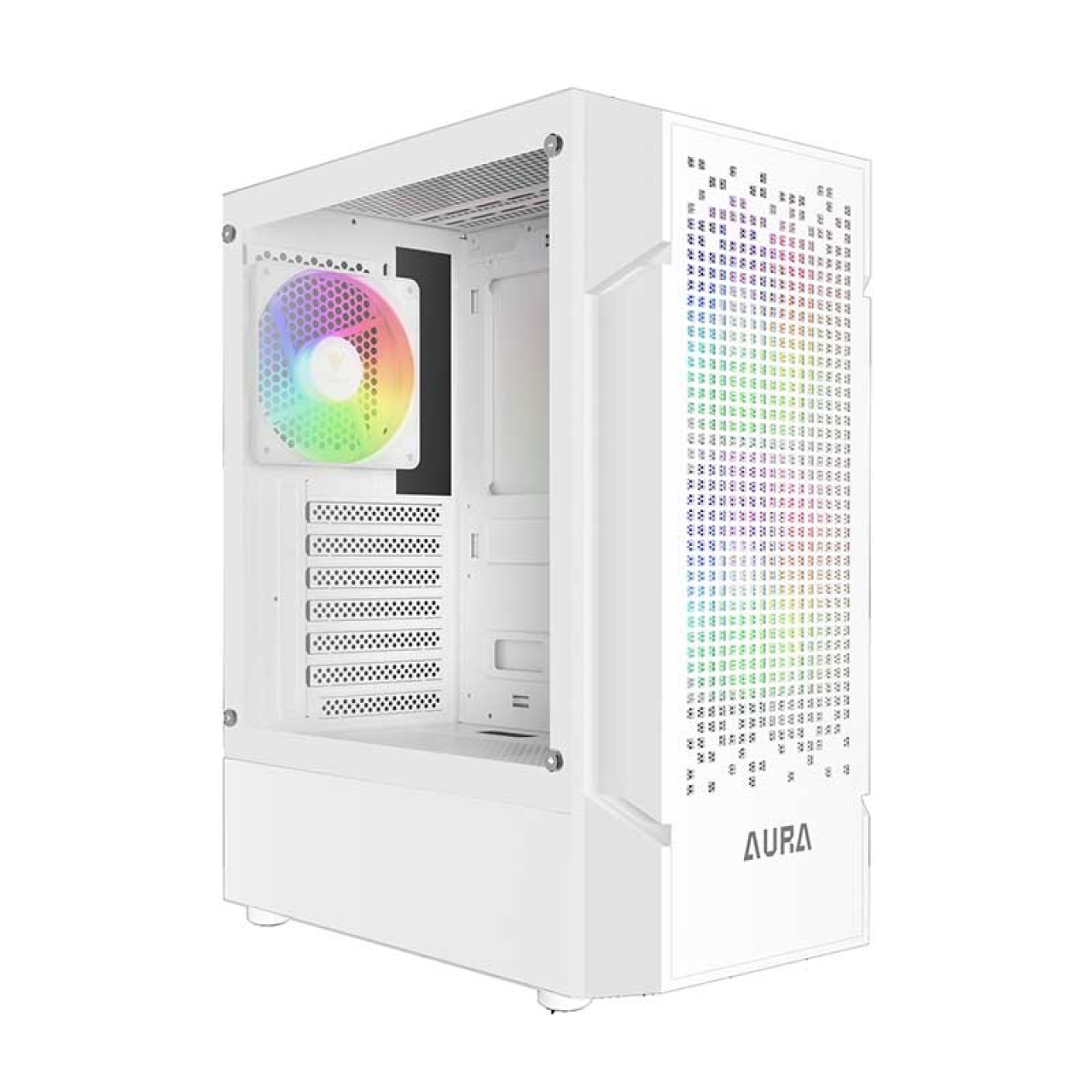 کیس کامپیوتر گیم دیاس مدل AURA GC7 WH ARGB