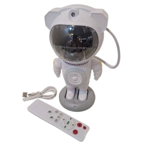 چراغ خواب فضانورد طرح کهکشان اسپیکر دار RGB مدل Luminous Robot