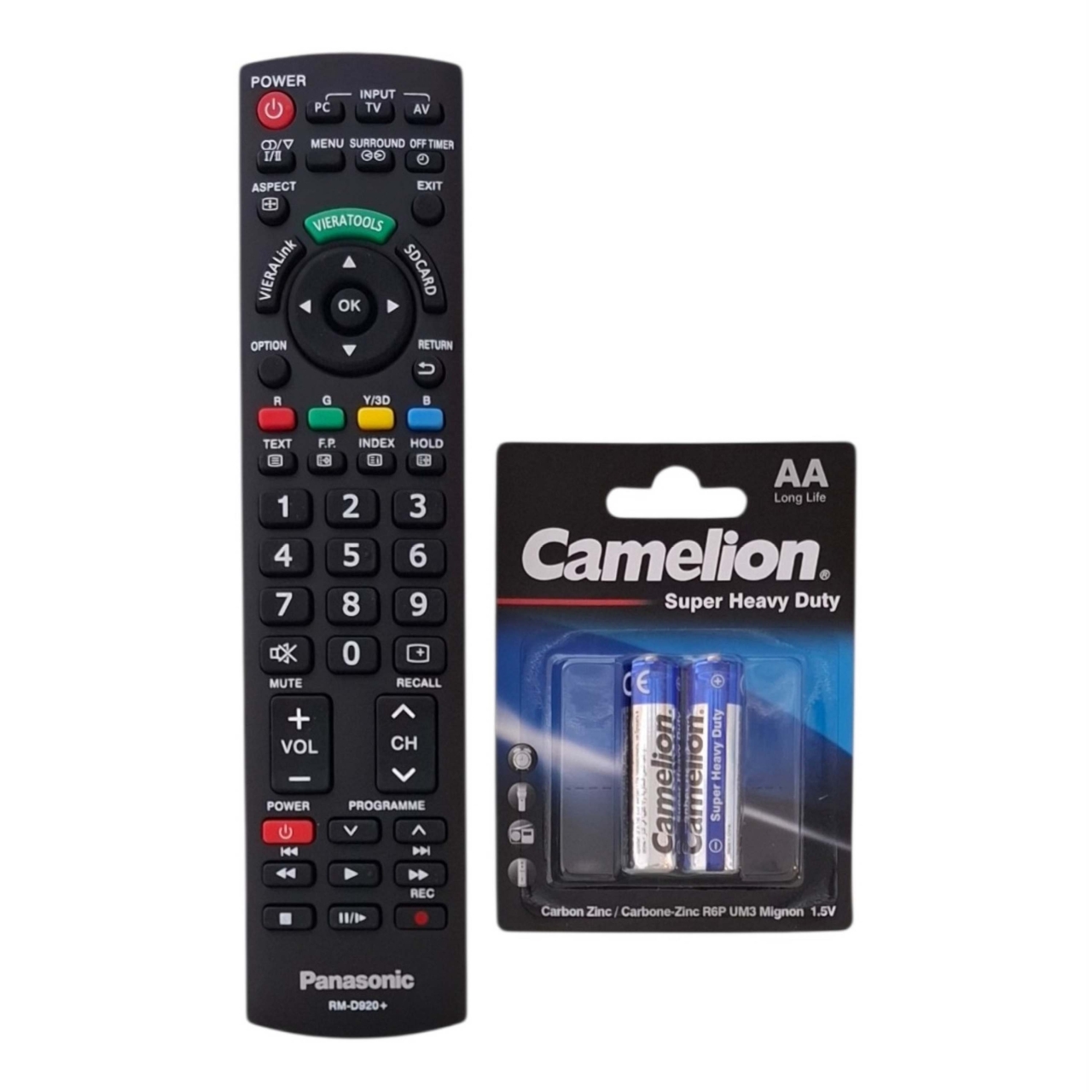 کنترل تلویزیون پاناسونیک مدل +RM-D920 به همراه باتری قلمی