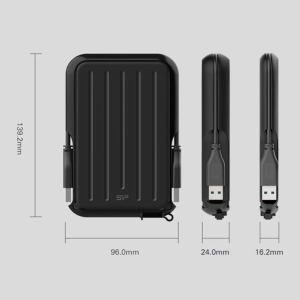 هارد اکسترنال سیلیکون پاور مدل Armor A66 ظرفیت 4 ترابایت