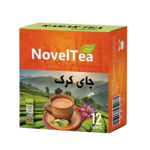 چای کرک هل کم شکر ناولتی جعبه 12 ساشه ای