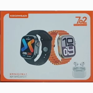 ساعت هوشمند ۴۹ میلیمتری کیکویر مدل KW56 ultra3 به همراه هدفون بلوتوثی