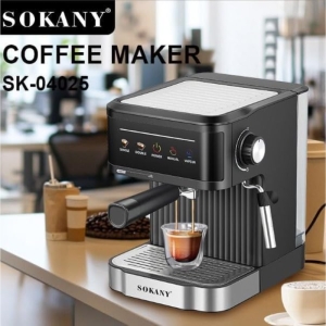 اسپرسوساز سوکانی مدل SK-04025 با فشار بخار 20 بار و مخزن 1.8 لیتری 