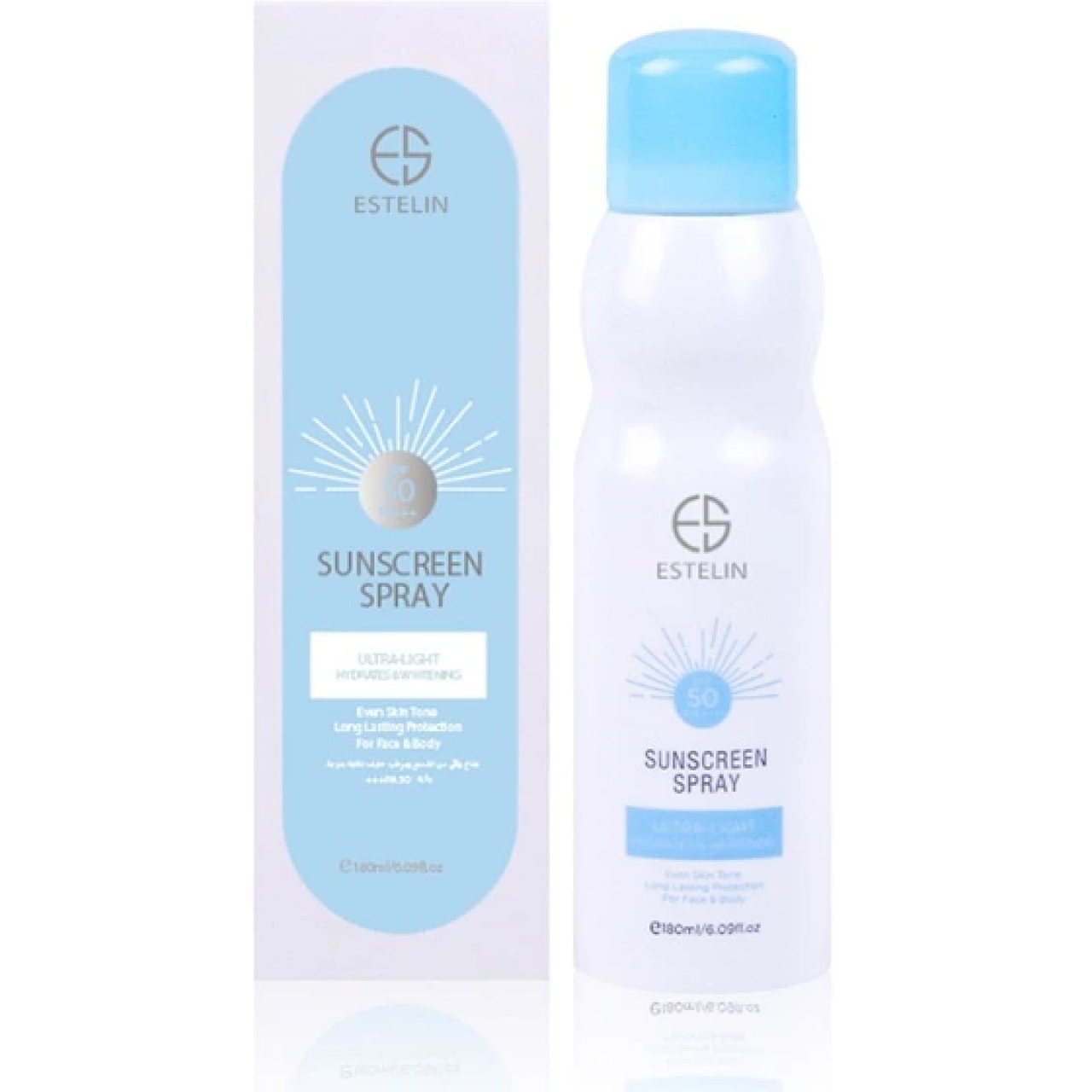 اسپری ضدآفتاب استیلن SPF50مدل ULTRA -LIGHT  حجم 180میل 