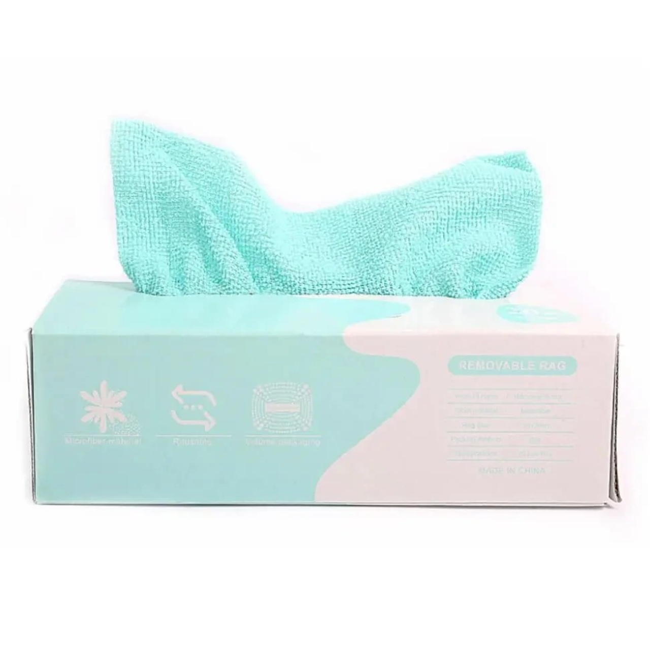 دستمال نظافت مدل حوله ای میکروفایبر مدل REMOVABLE RAG بسته 20 عددی