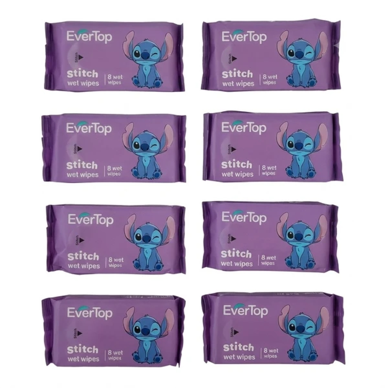 دستمال مرطوب کودک اورتاپ مدل Stitch MINI بسته 3 عددی