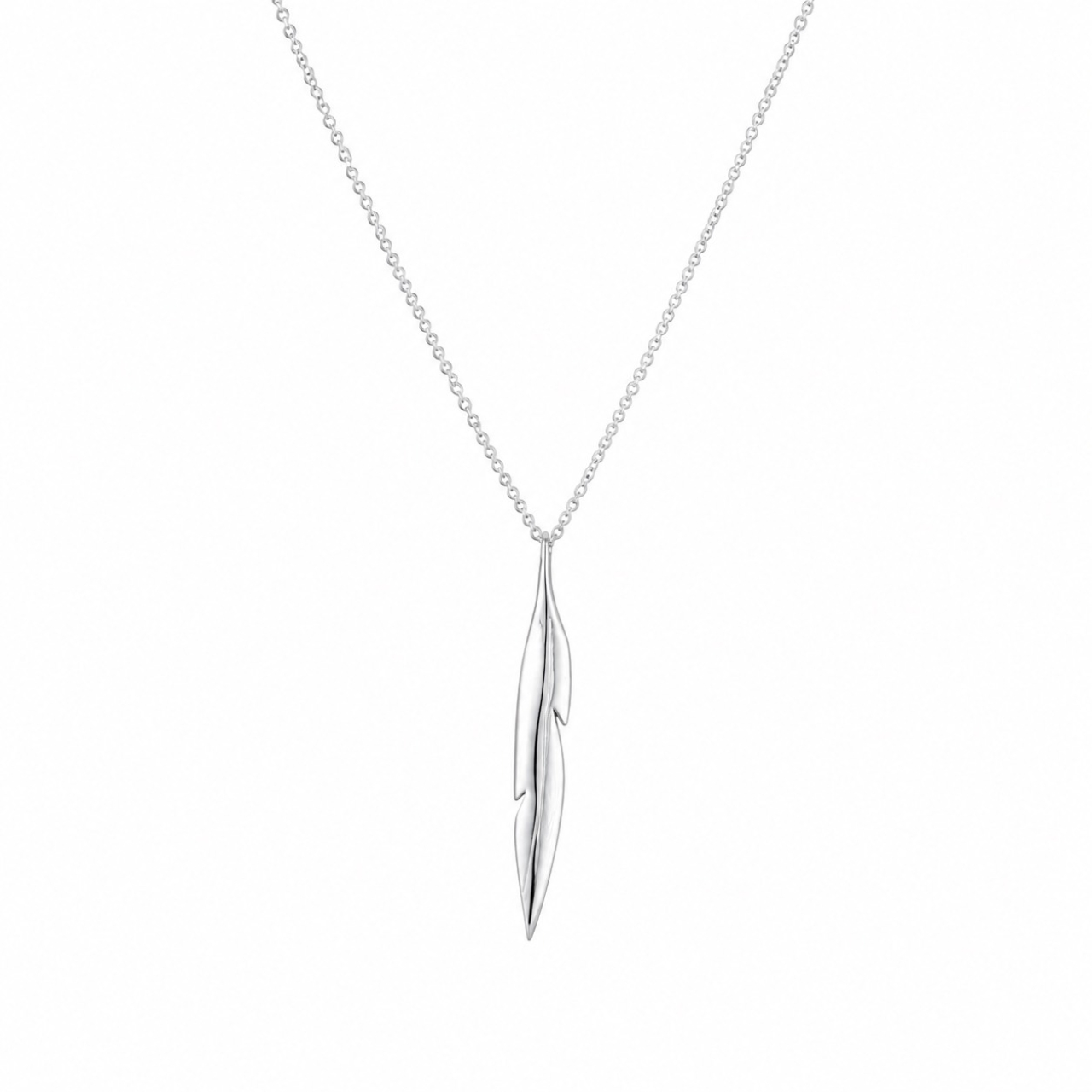 گردنبند نقره زنانه مدل پر کد G53