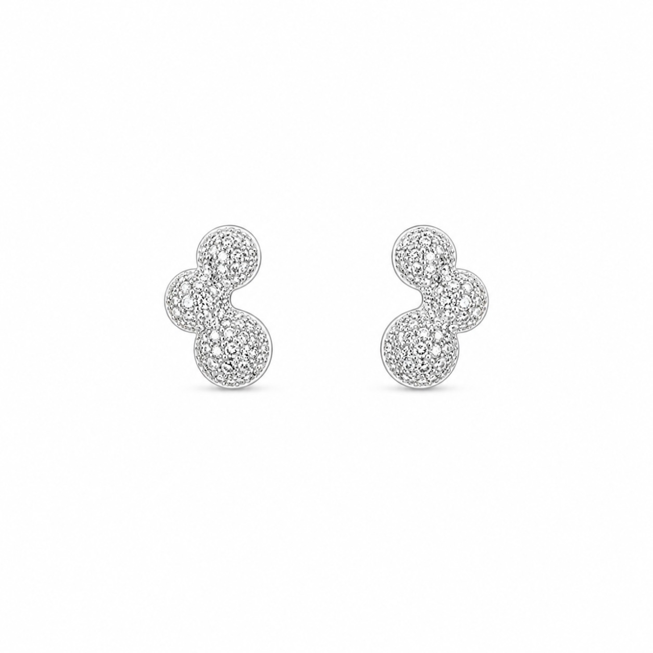 گوشواره نقره طرح توپی کد GU66