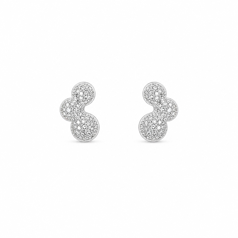 گوشواره نقره طرح توپی کد GU66