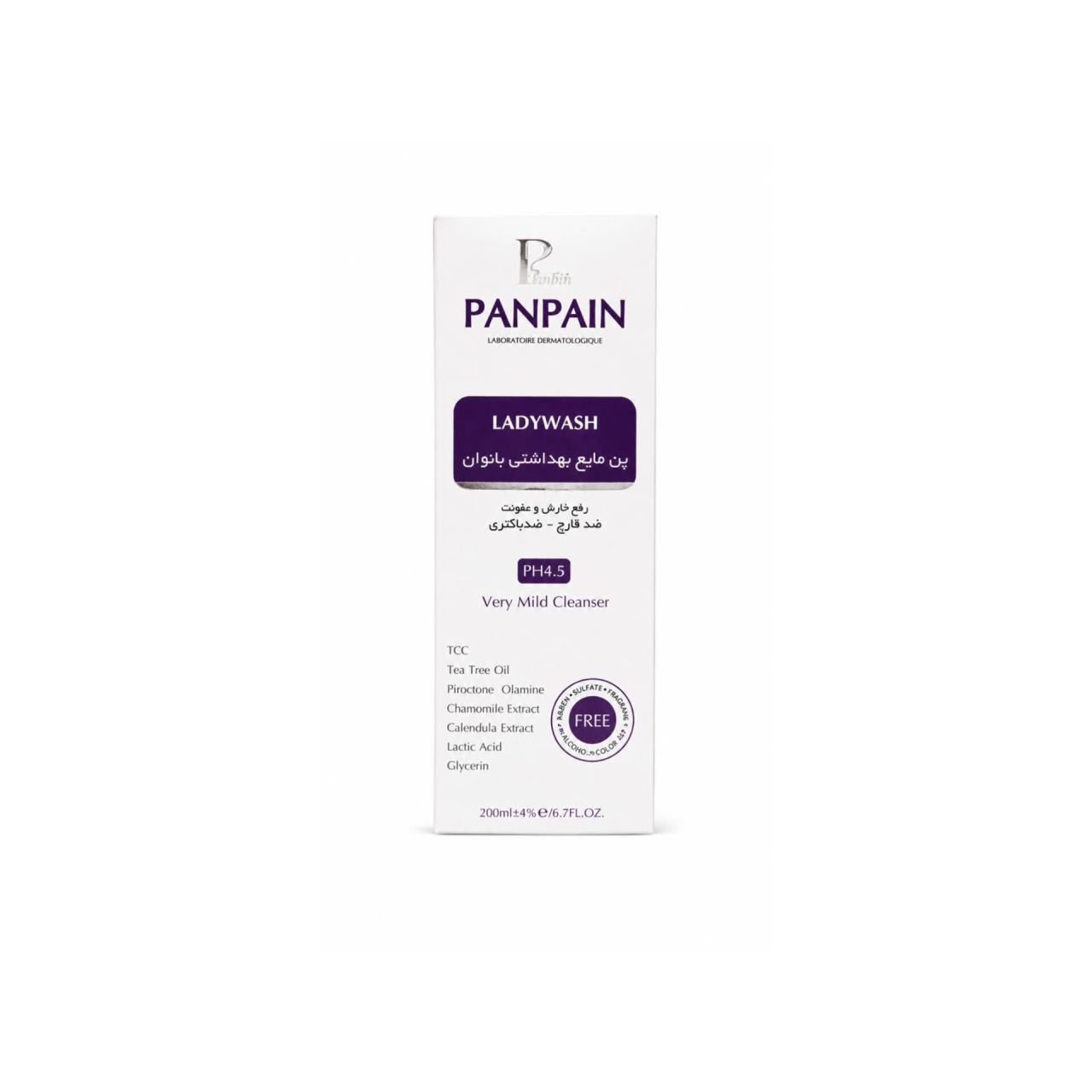  پن مایع بهداشتی بانوان ضد قارچ و باکتری لیدی واش پن پن حجم 200ml