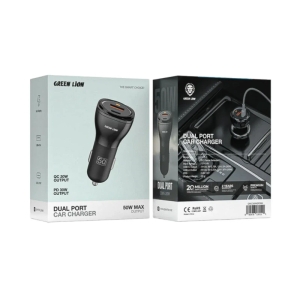 شارژر فندکی ۵۰ وات دو پورت گرین لاین مدل Dual Port Car Charger 50W