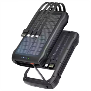 پاوربانک خورشیدی 20 وات ظرفیت 20000 میلی آمپر گرین لاین مدل Solar Force GNSOLF20PBBK