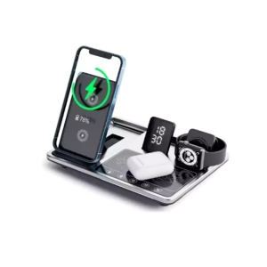 شارژر 15 وات رومیزی گرین لاین مدل Wireless-Ch station 4 in 1