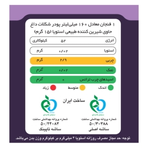 هات چاکلت با تاپینگ شکلات بدون شکر و شیرین شده با استویا پپتینا جعبه 6 عددی