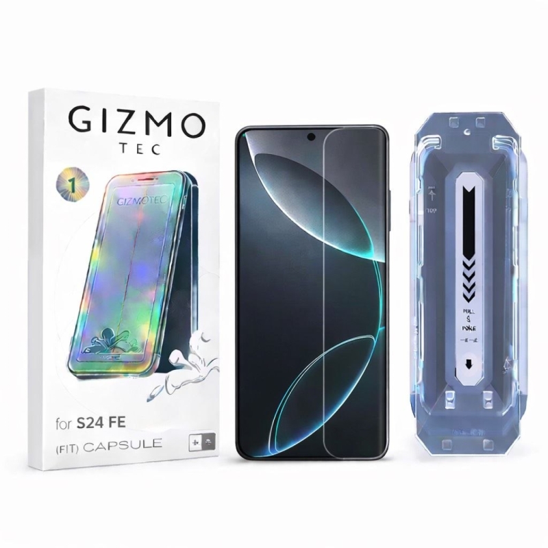 محافظ صفحه نمایش گیزمو مناسب Galaxy S24 Fe همراه با کیت نصب