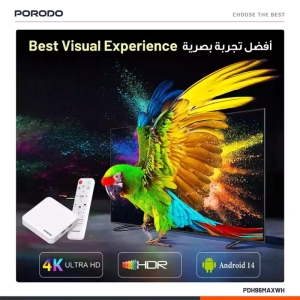 اندروید باکس پورودو Porodo مدل PDH96MAXWH با پخش 4K 2GB+16GB EchoBox