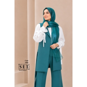 ست کلاسیک مدل الیسا رنگ کله غازی کد 1868 برند SET