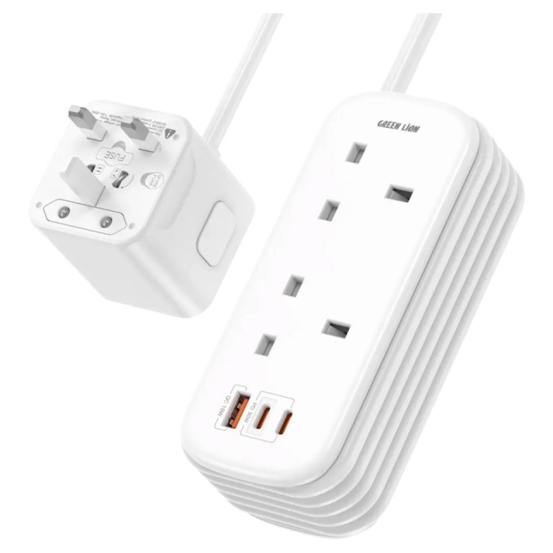 چندراهی برق گرین لاین مدل Green Lion GS-600 Power Strip