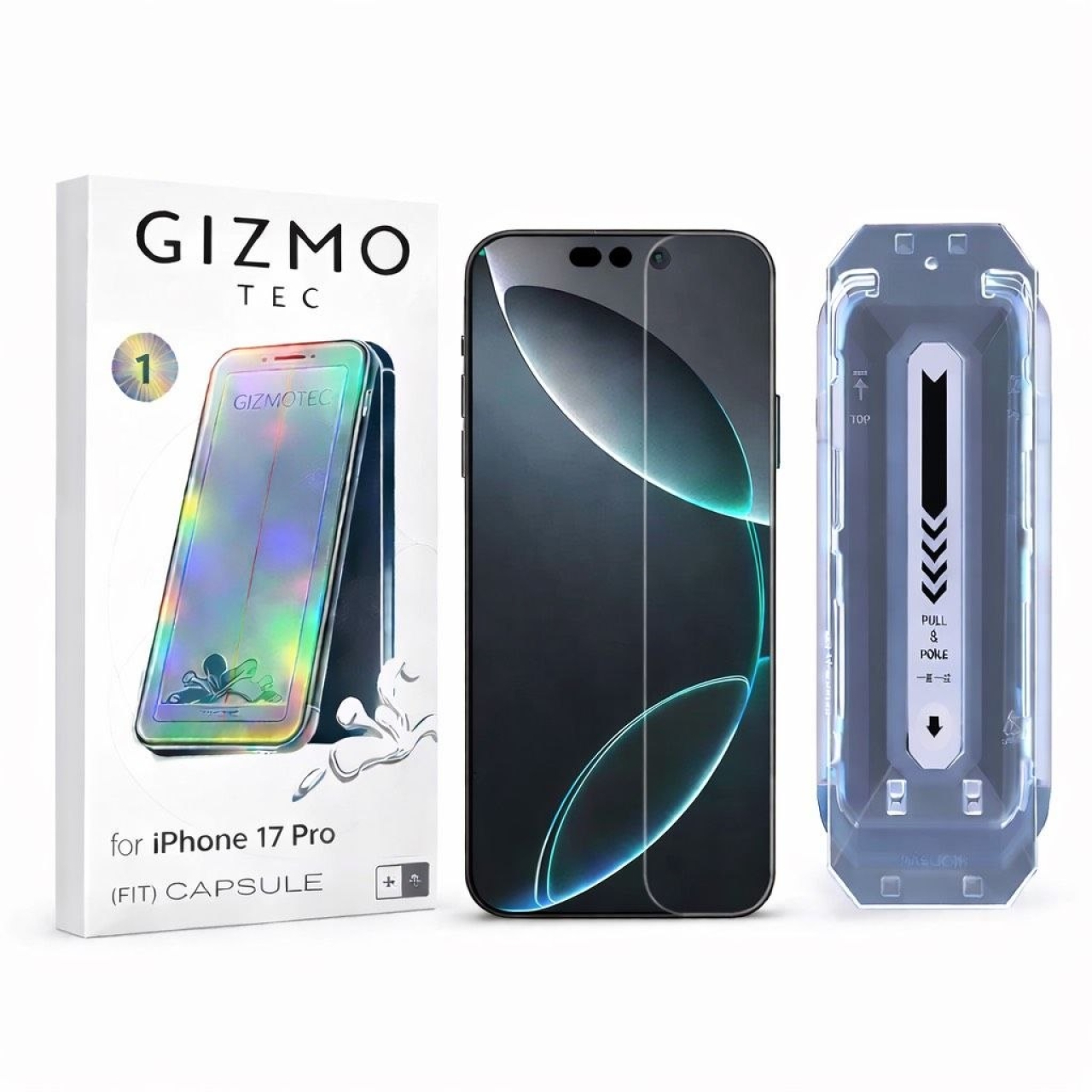 محافظ صفحه نمایش گیزمو مناسب برای iPhone 17 Pro همراه با کیت نصب 