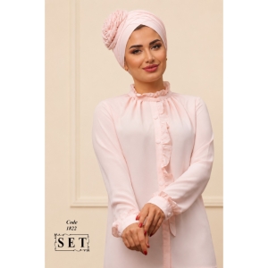 شومیز مدل الماس رنگ پنککی کد 1822 برند SET