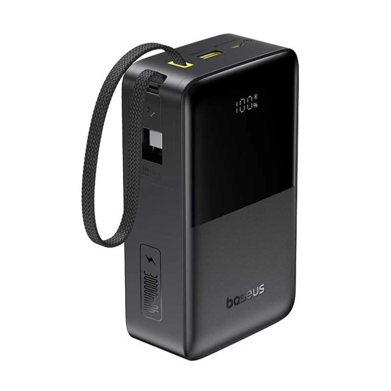 پاوربانک 22 وات بیسوس مدل EnerFill FC51 Bipow 2 Pro ظرفیت 30000 میلی‌آمپرساعت به همراه کابل متصل USB-C