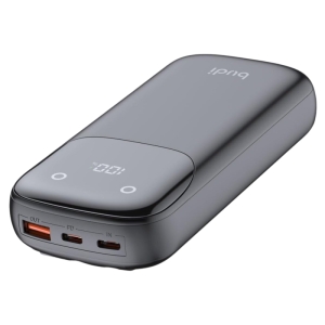 پاوربانک 22.5 وات بودی مدل PB083B1 ظرفیت 10000 میلی‌آمپرساعت به همراه سه کابل USB-A، USB-C و لایتنینگ