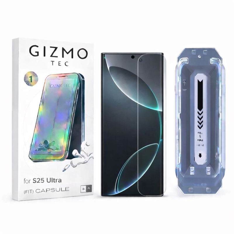 محافظ صفحه نمایش گیزمو مناسب Galaxy S25 Ultra همراه با کیت نصب