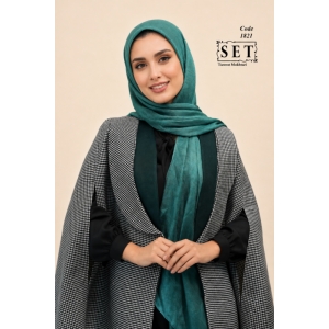 پالتو پانچ مدل رژینا رنگ سبز زمردی کد 1821 برند SET