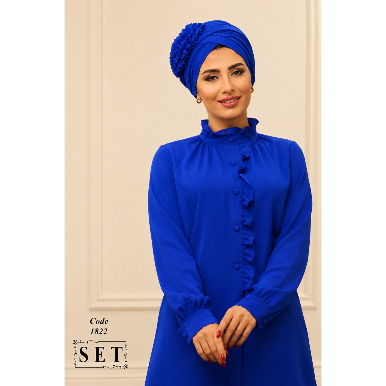 شومیز مدل الماس رنگ کاربنی کد 1822 برند SET