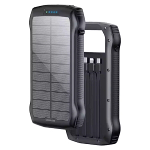 پاوربانک خورشیدی 20 وات ظرفیت 20000 میلی آمپر گرین لاین مدل Solar Force GNSOLF20PBBK