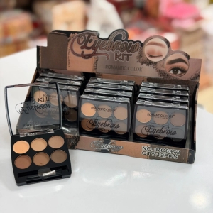پالت سایه ابرو رومانتیک کالر مدل EYEBROW KIT کد C