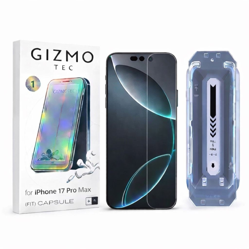 محافظ صفحه نمایش گیزمو مناسب برای iPhone 17 Promax همراه با کیت نصب 