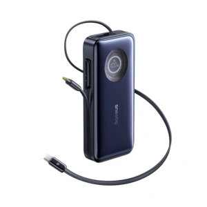پاوربانک 100 وات بیسوس مدل EnerCore CR11 ظرفیت 20000 میلی‌آمپرساعت به همراه دو عدد کابل USB-C