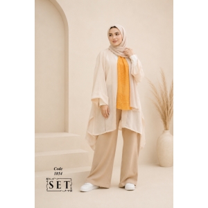 ست غیررسمی مدل دلوین رنگ کرم نسکافه ای کد 1854 برند SET